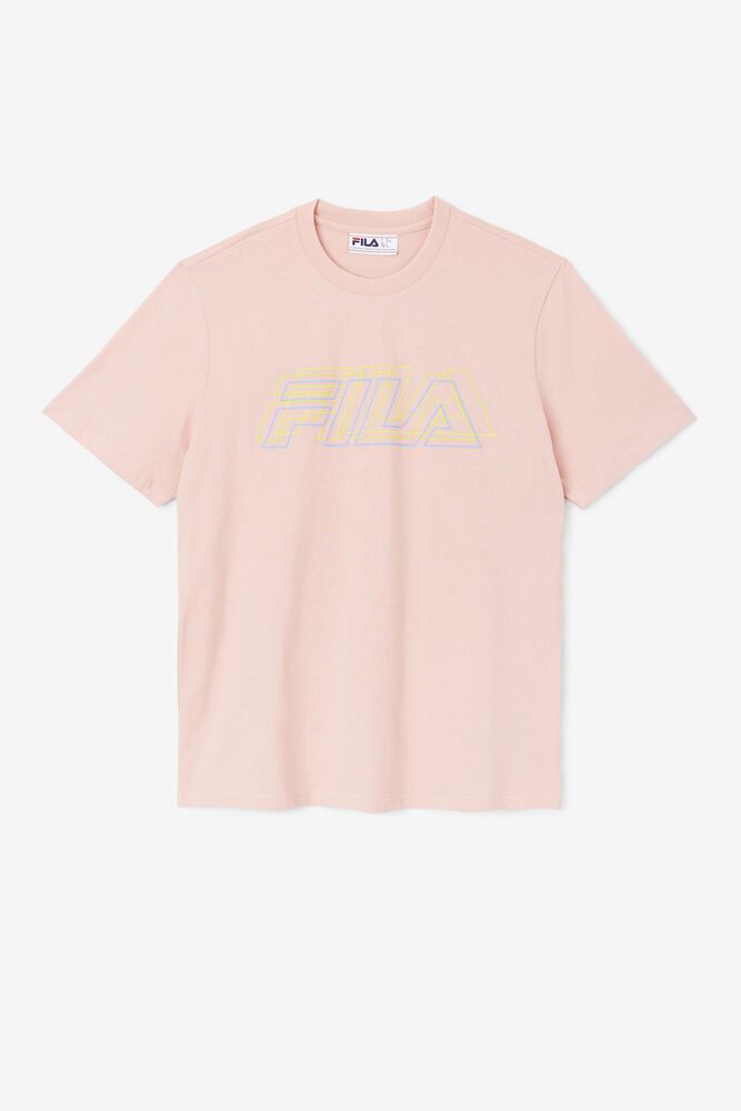 Fila T-Shirt Mens Coral - Lakosa - Philippines 0476598-SB